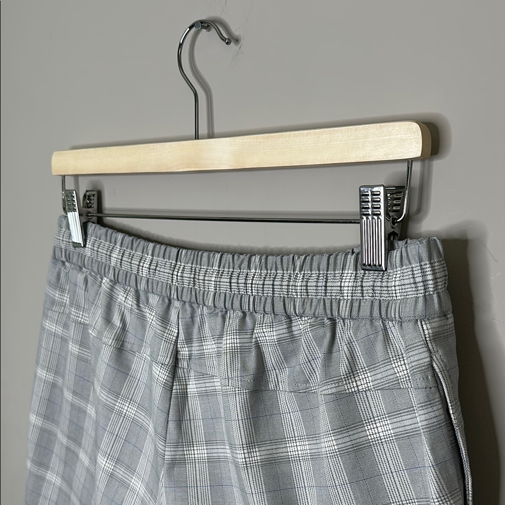 Topman Gray Plaid Drawstring Shorts - Picture 9 of 11